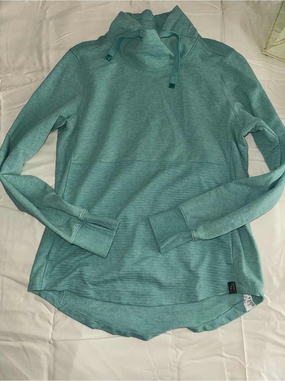 L.L. Bean Seafoam Green Pullover Hoodie
